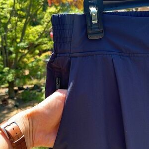 Quince Performance Tech Wide Leg Pants Navy XL EUC